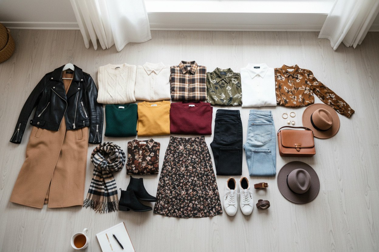20 elementów jesiennej garderoby kapsułowej — kompletna lista