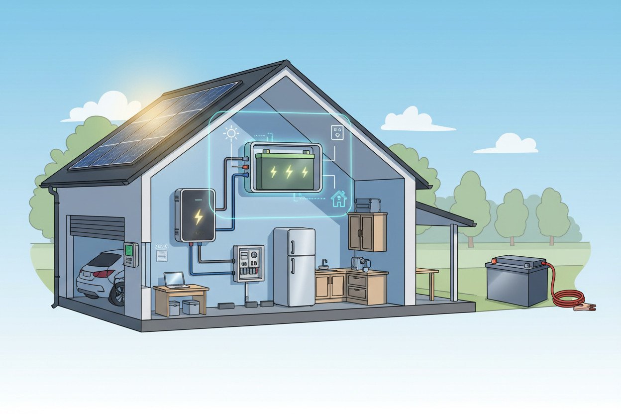 Jak działa magazyn energii dla domu i co go odróżnia od zwykłego akumulatora