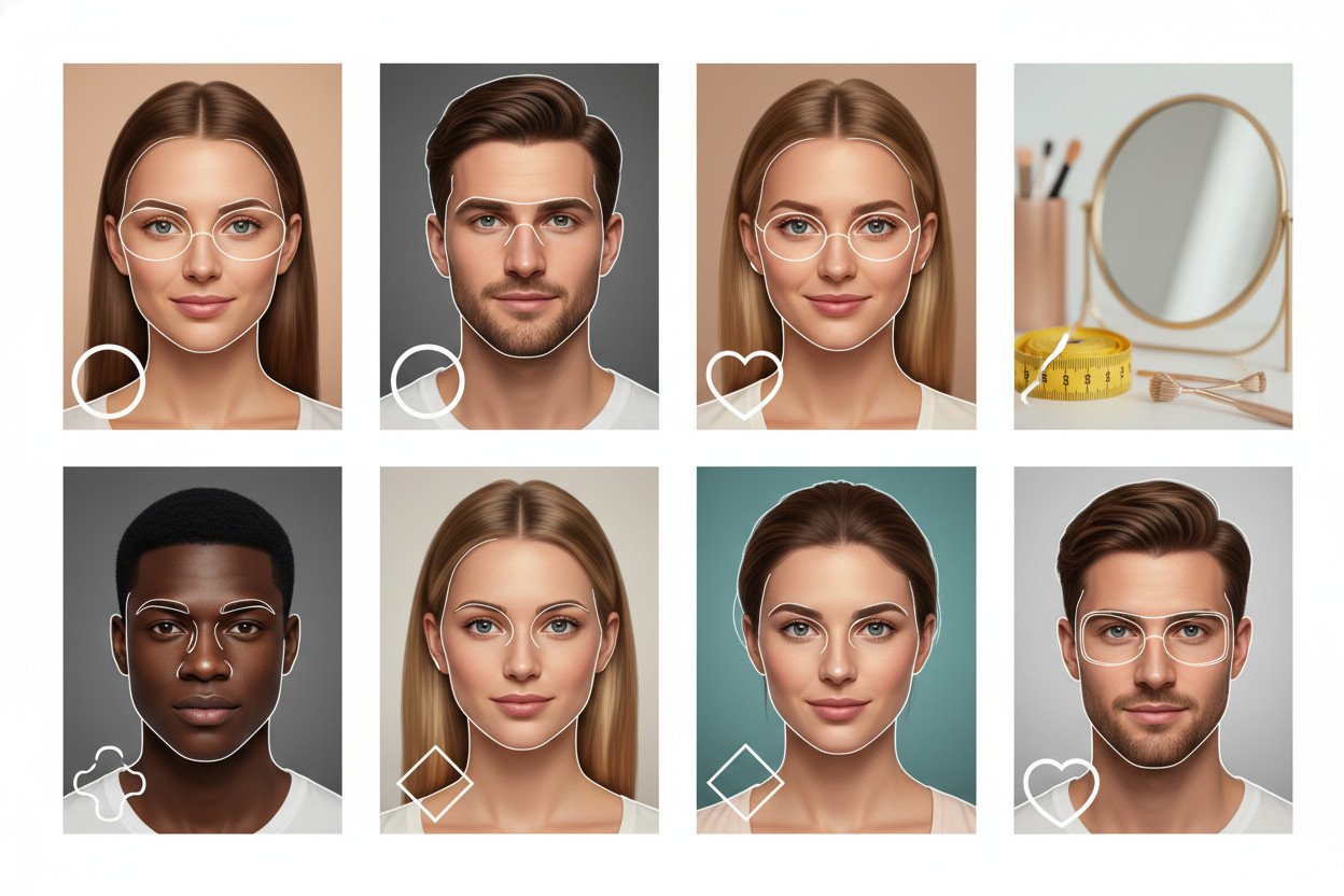 Jak określić kształt twarzy przed wyborem oprawek