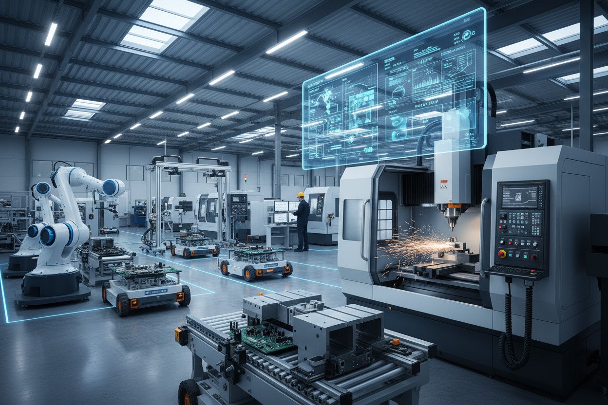 Technologie automatyzacji — maszyny CNC, roboty przemysłowe i nie tylko